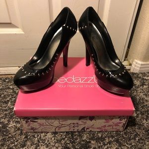 Black heels with studs